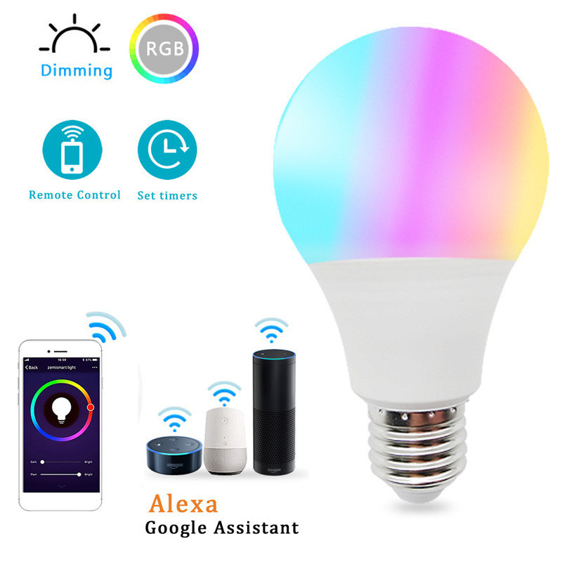 40M Smart Led Light Bulb 2.4Ghz Remote Control Led Bulb  Bluetooth