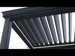 Waterproof Electric Outdoor Roller Blind With Zipper Track